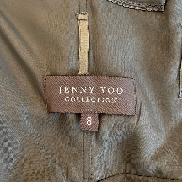 Jenny Yoo, size 8, charcoal evening gown. - Picture 5 of 7